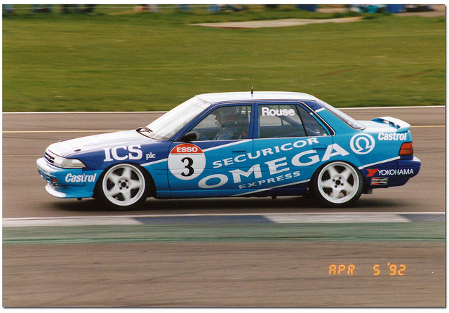 Rouse in his 1992 Toyota, give me this back any day... Image Credit: BTCC.net