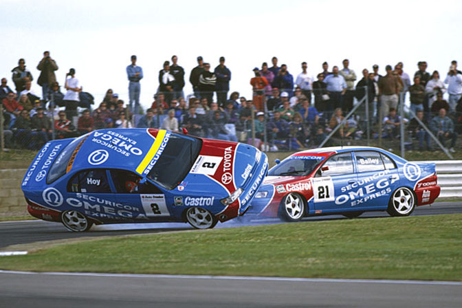 The car on its roof, is a Toyota! Silverstone hadn't been great for Toyota. Image Credit: SpeedHunters,com