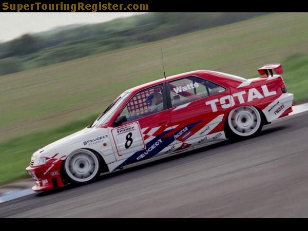 Apart from his stand out '94 season, Patrick struggled with the Peugeot team. Image Credit: supertouringregister.com