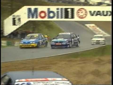 Around the outside! Cox stuns crowds at a soaked Brands Hatch. Image Credit: Youtube