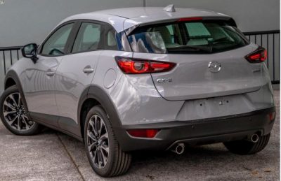2024 Mazda CX-3 SUV rear view in white